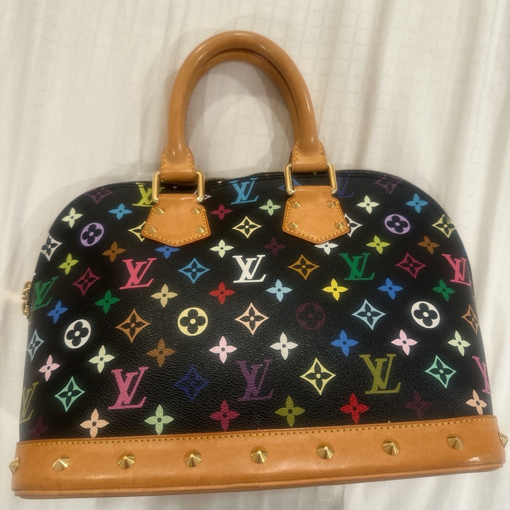 Louis Vuitton Black Multicolor Alma PM